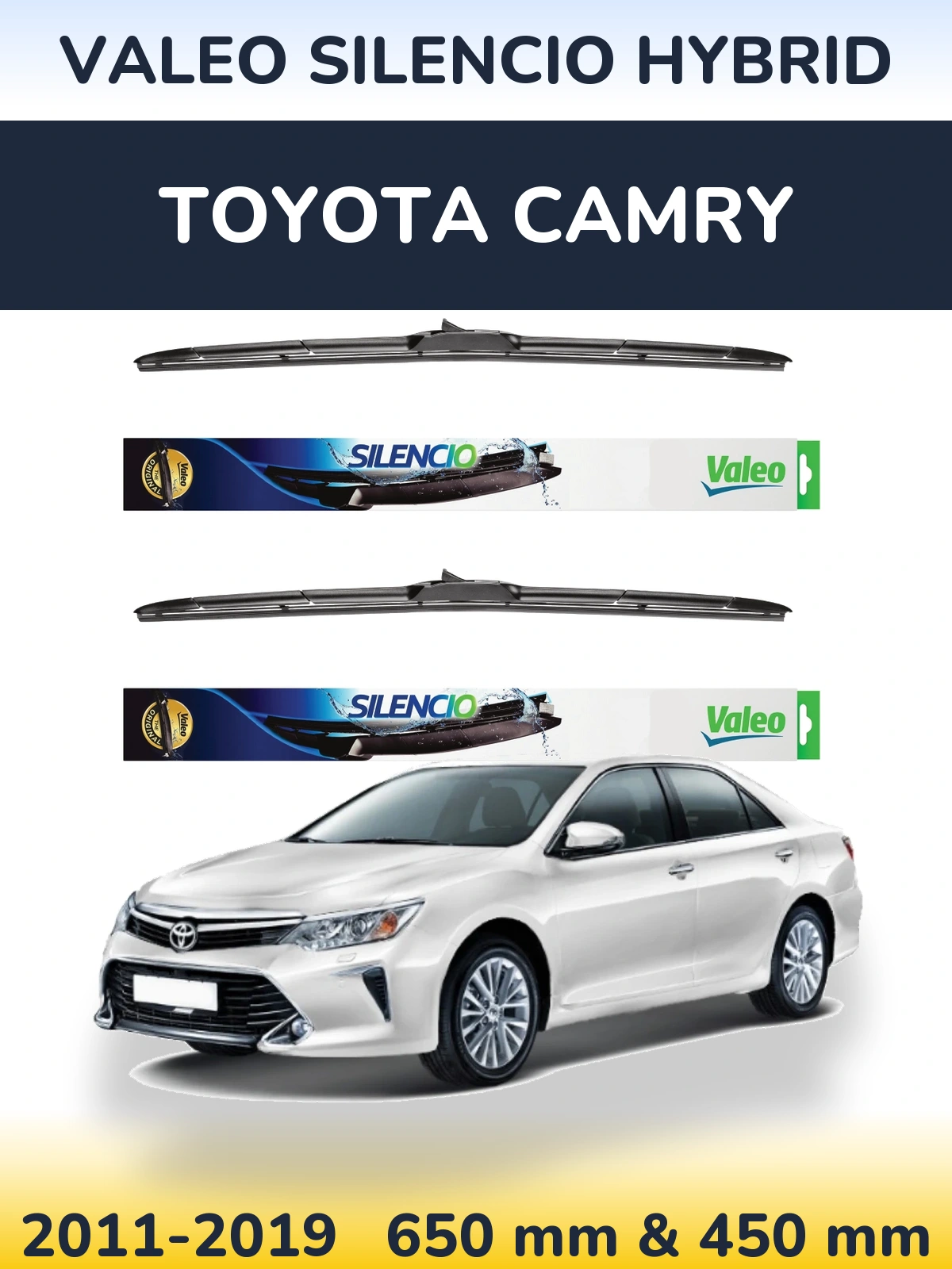 Torkarblad Valeo Silencio Hybrid för Toyota Camry