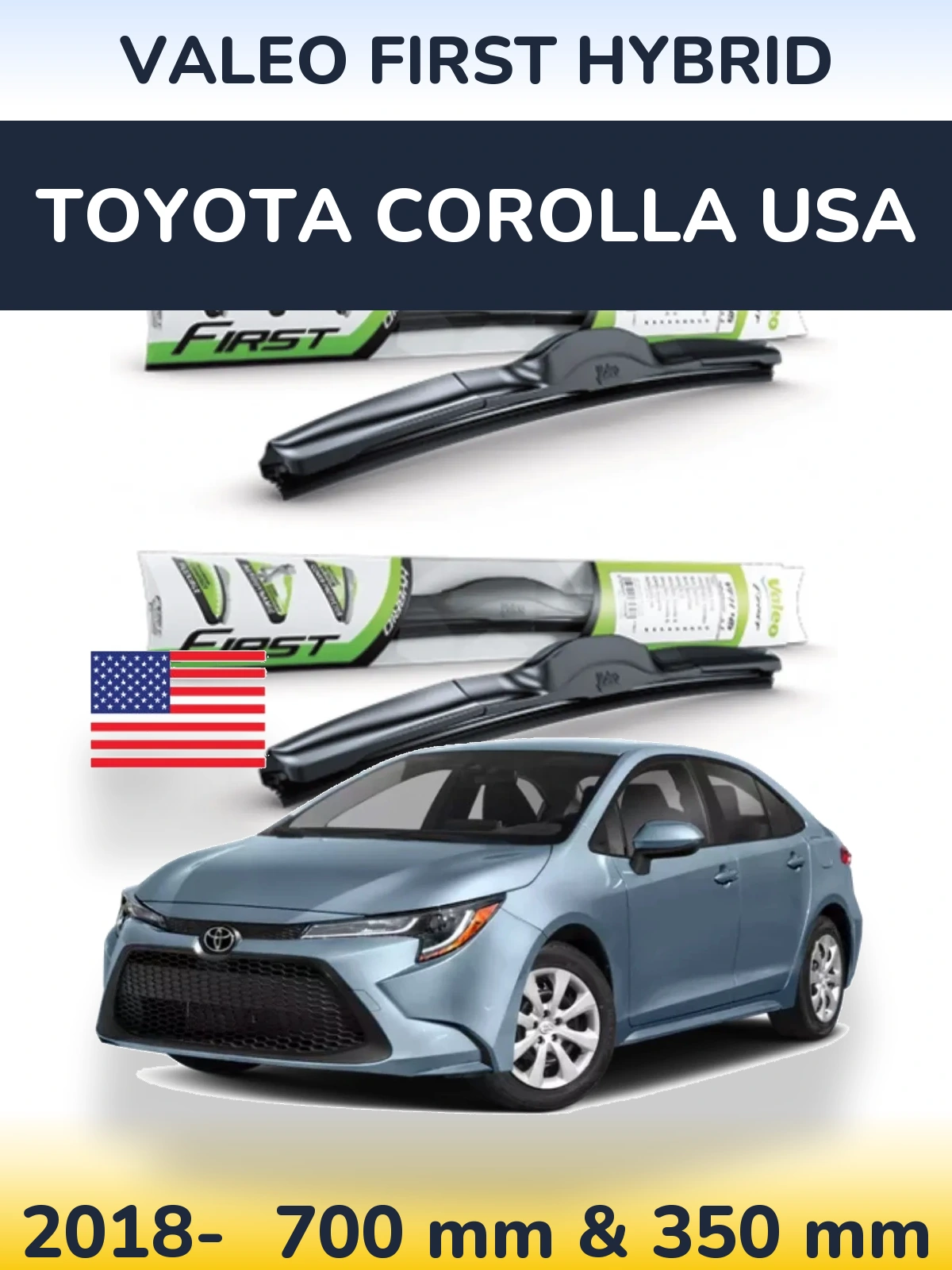 Torkarblad Valeo First Hybrid för Toyota Corolla USA