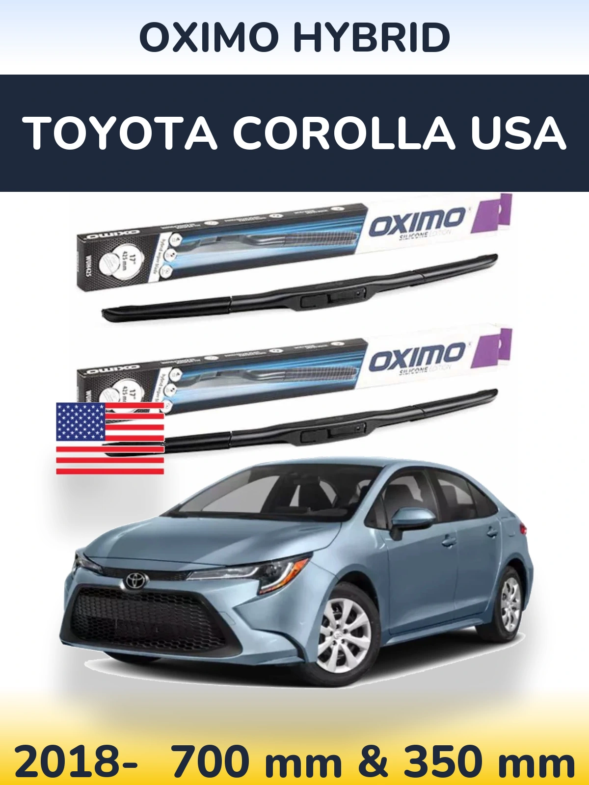 Torkarblad Oximo Hybrid för Toyota Corolla USA
