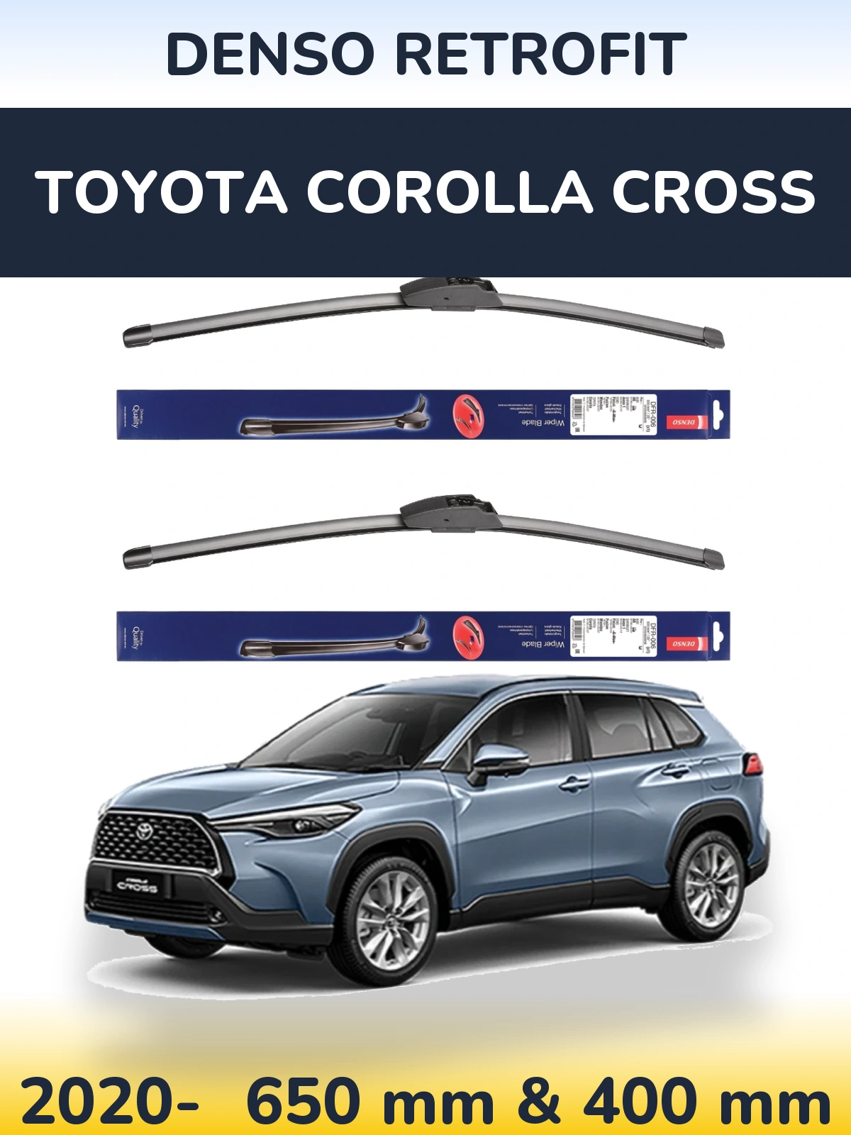 Torkarblad Denso Retrofit för Toyota Corolla Cross