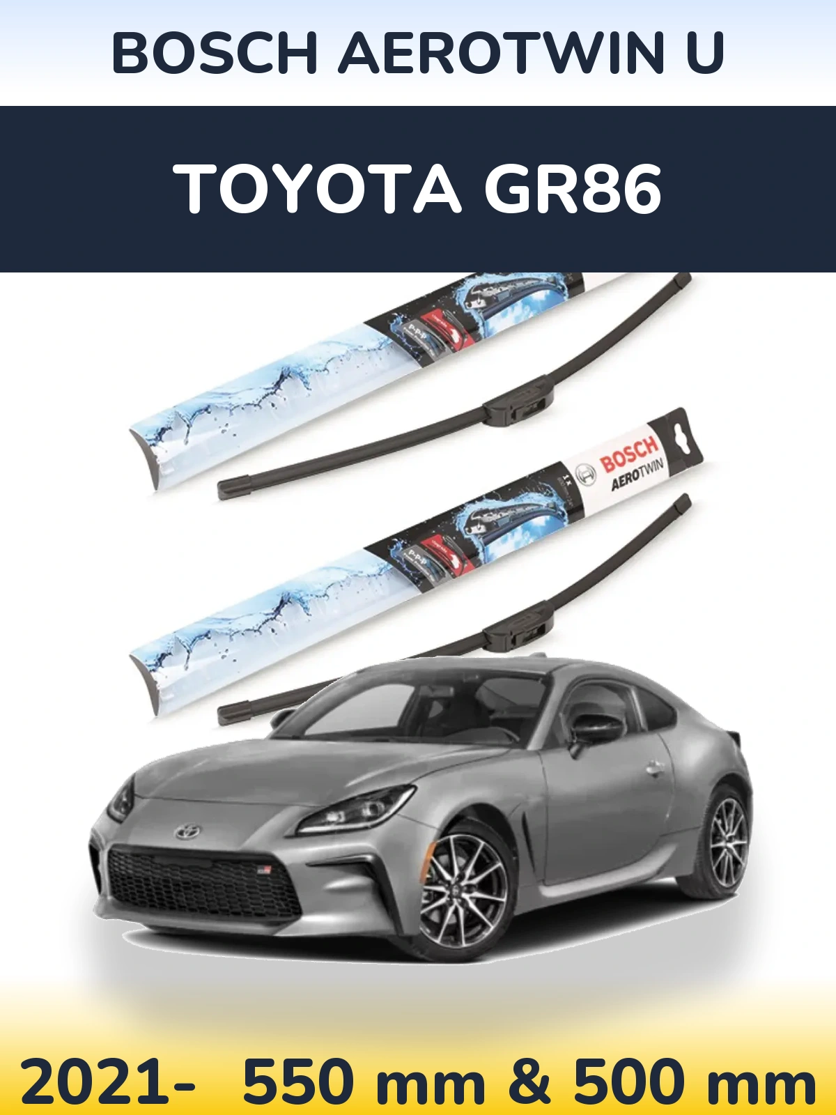 Torkarblad BOSCH AeroTwin U för Toyota GR86