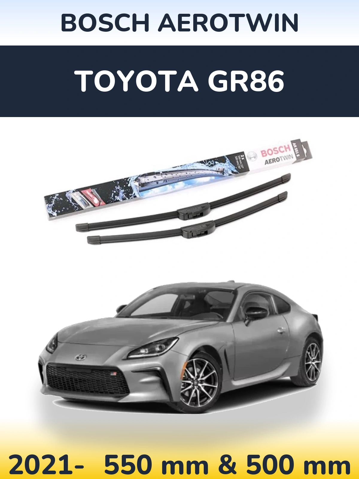 Torkarblad BOSCH AeroTwin för Toyota GR86
