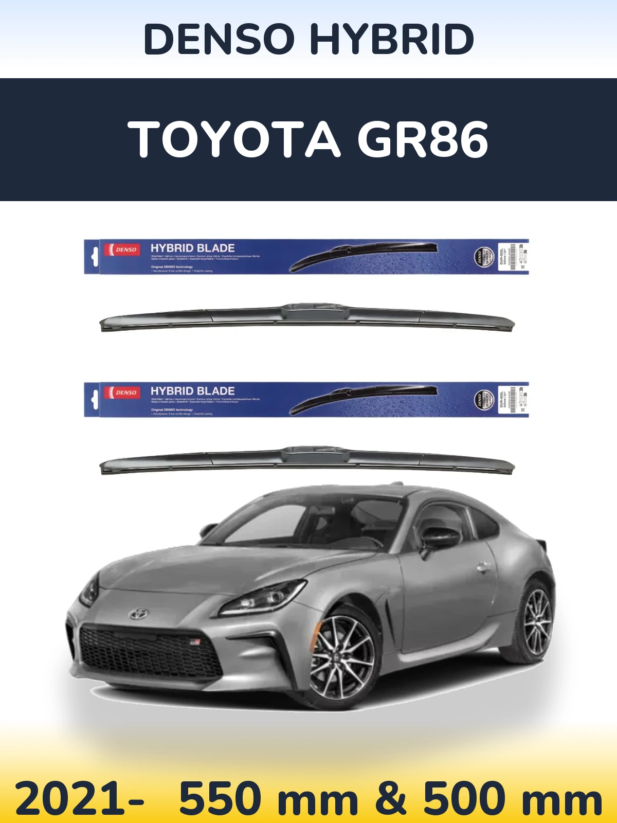 Torkarblad Denso Hybrid för Toyota GR86