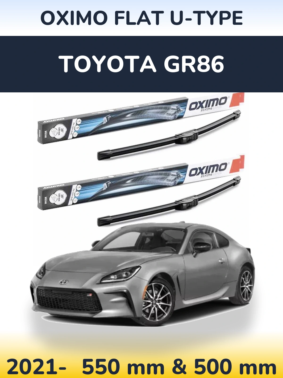 Torkarblad Oximo Flat U-type för Toyota GR86
