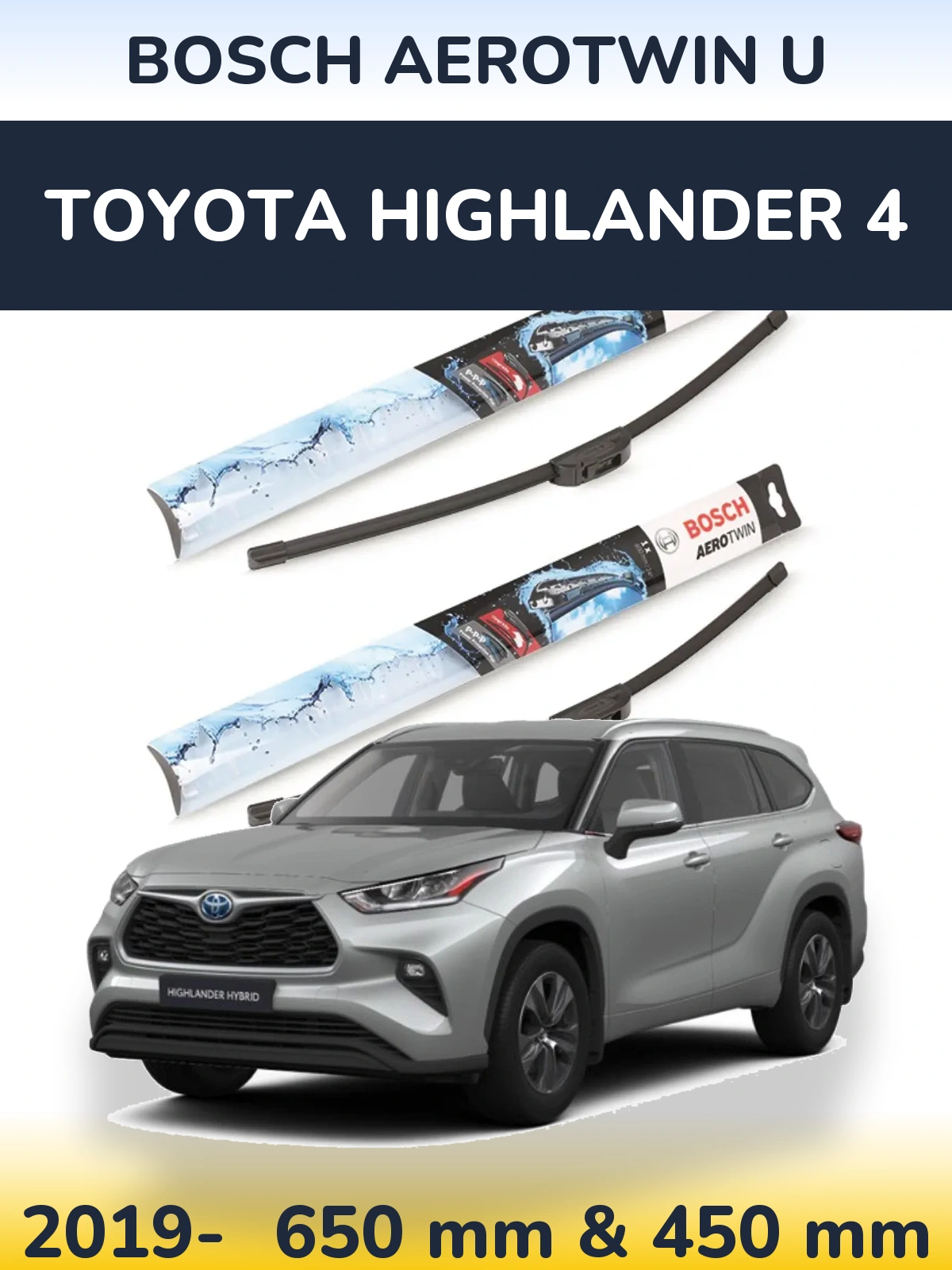 Torkarblad BOSCH AeroTwin U för Toyota Highlander 4