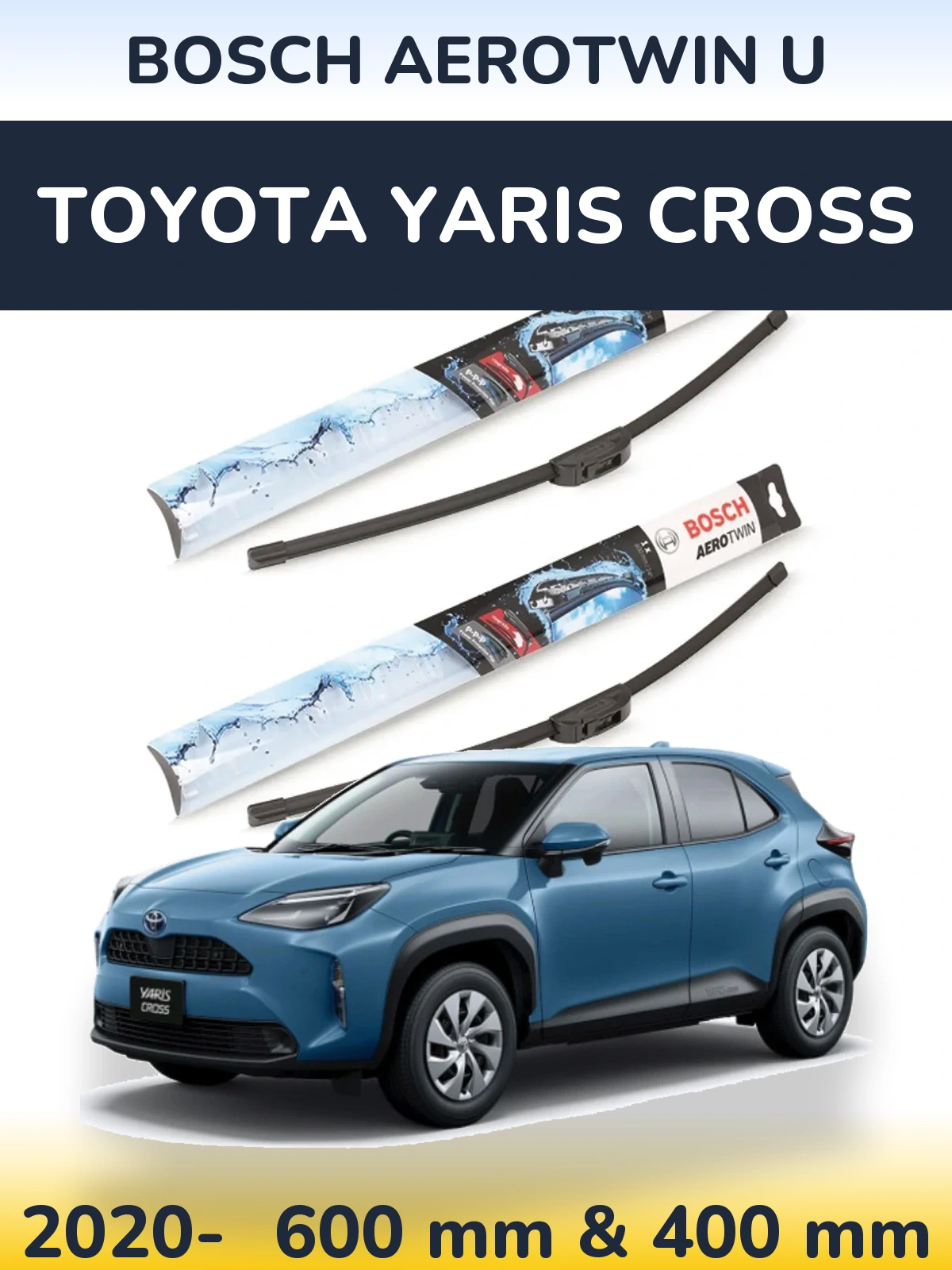 Torkarblad BOSCH AeroTwin U för Toyota Yaris Cross