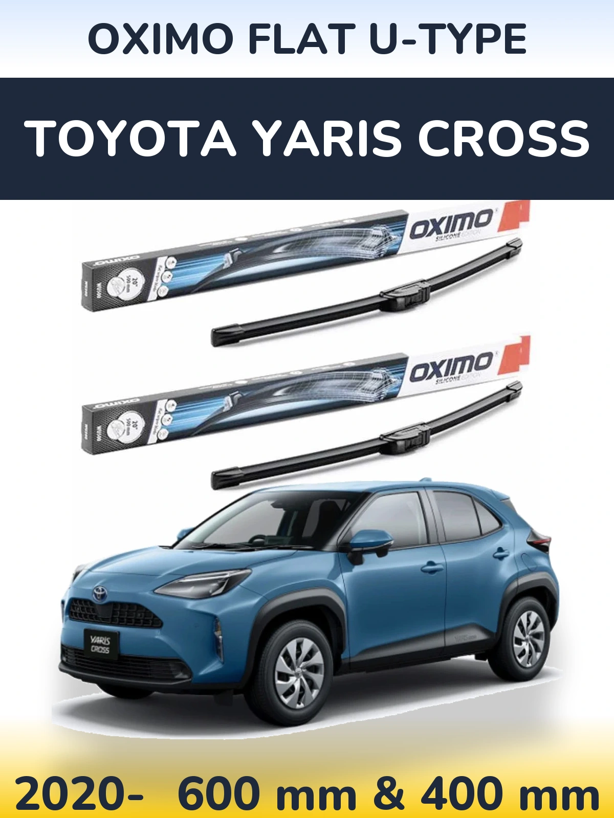Torkarblad Oximo Flat U-type för Toyota Yaris Cross