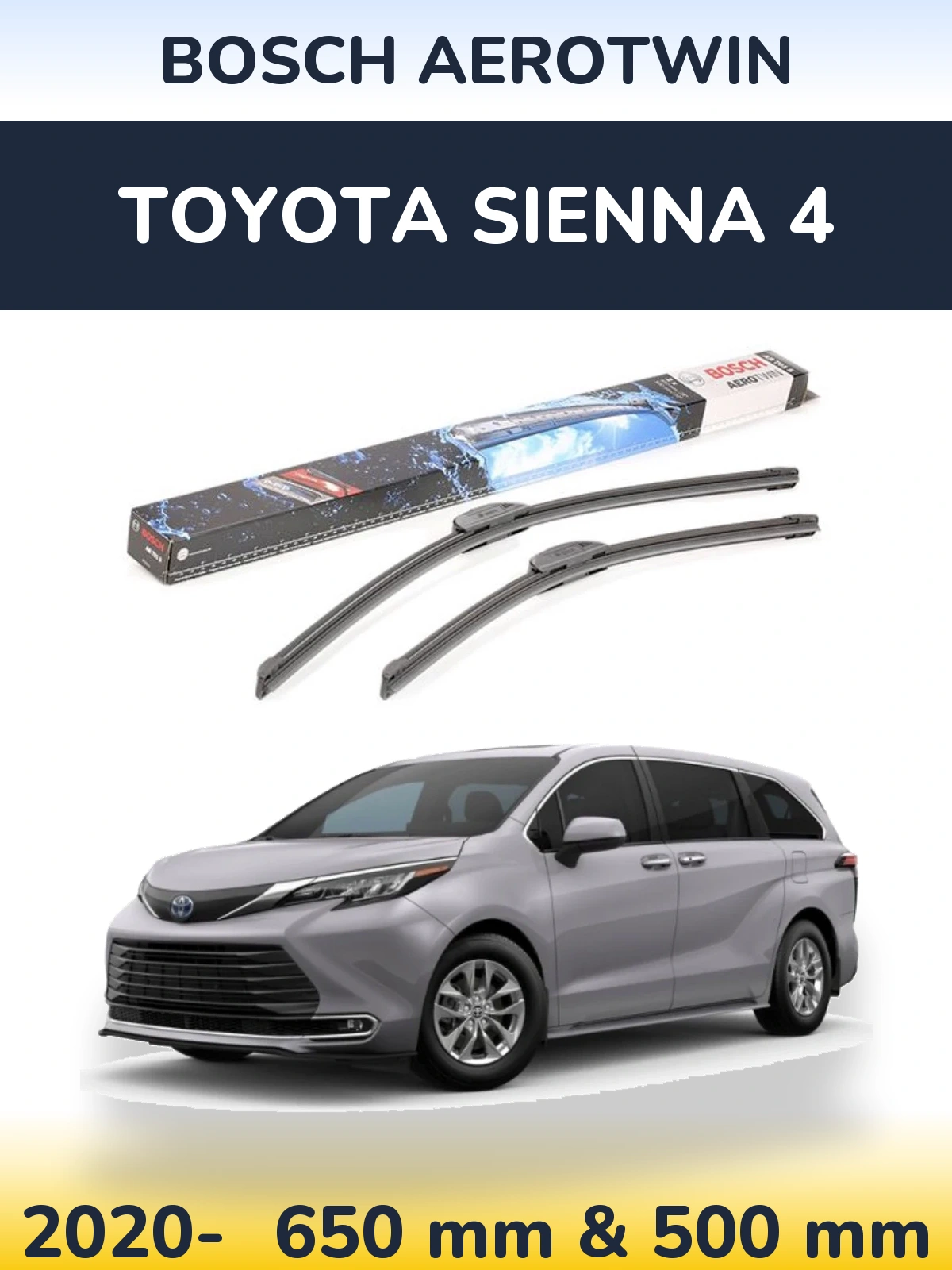 Torkarblad BOSCH AeroTwin för Toyota Sienna 4