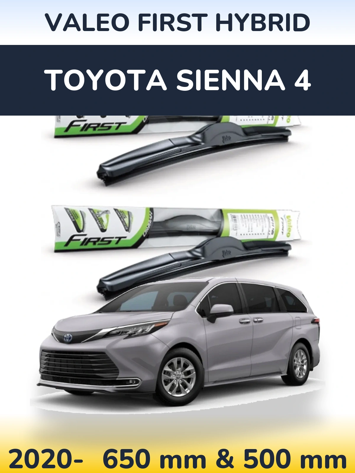 Torkarblad Valeo First Hybrid för Toyota Sienna 4