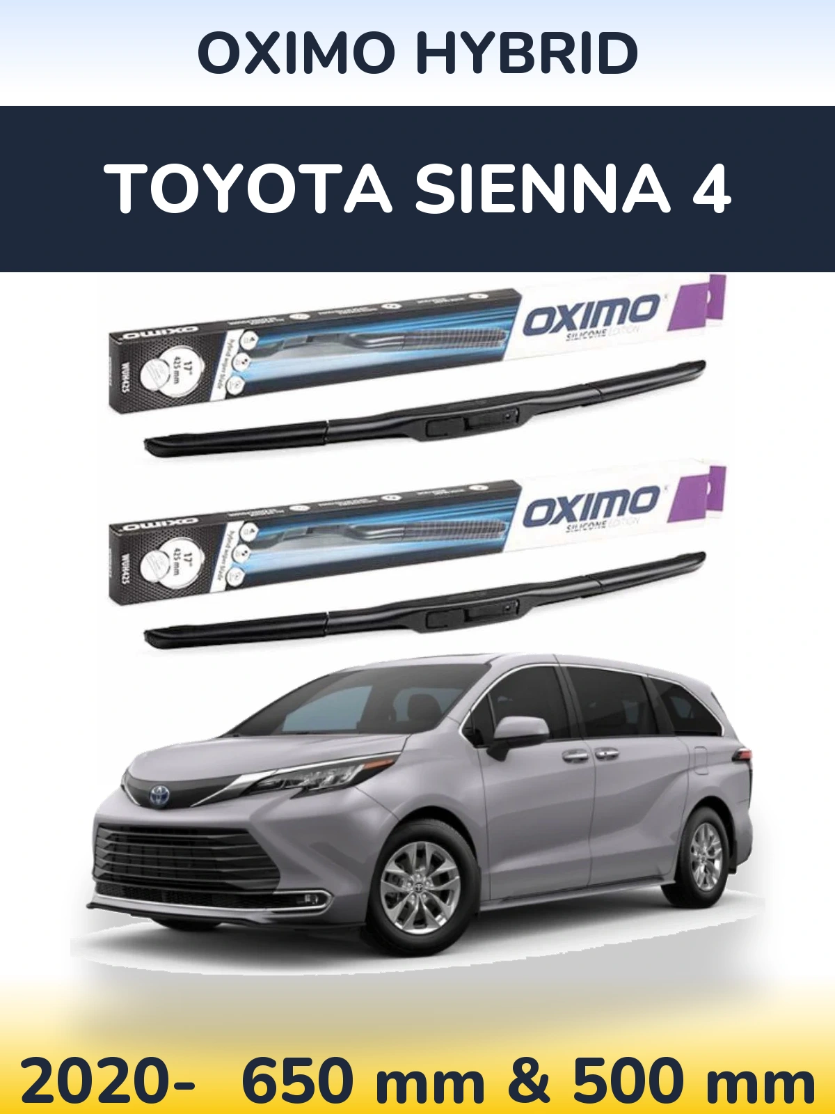 Torkarblad Oximo Hybrid för Toyota Sienna 4