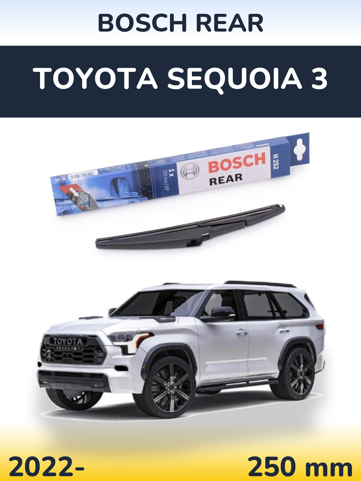 Torkarblad BOSCH Rear för Toyota Sequoia 3