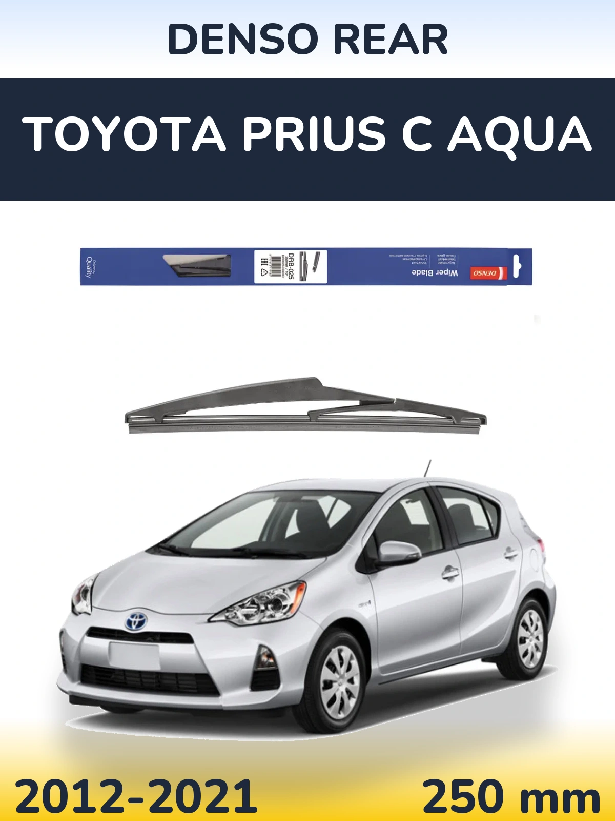 Torkarblad Denso Rear för Toyota Prius C Aqua