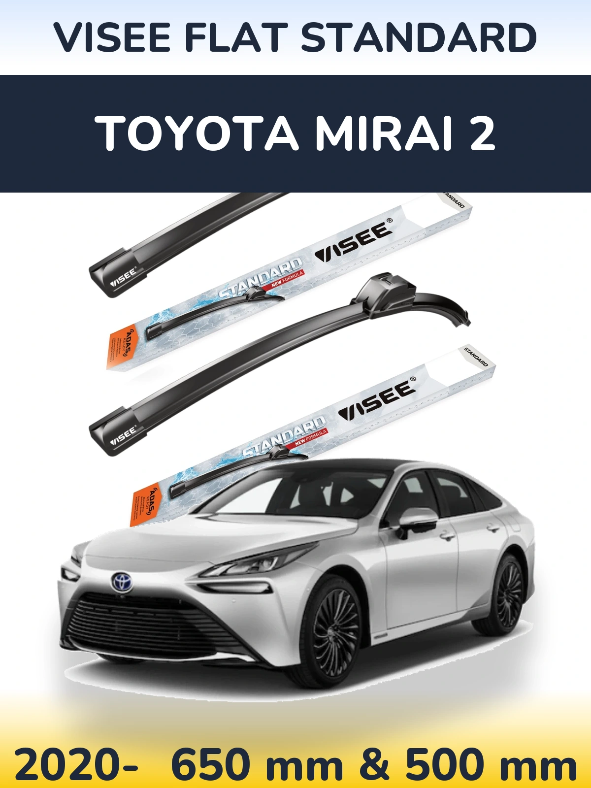 Torkarblad VISEE FLAT STANDARD för Toyota Mirai 2