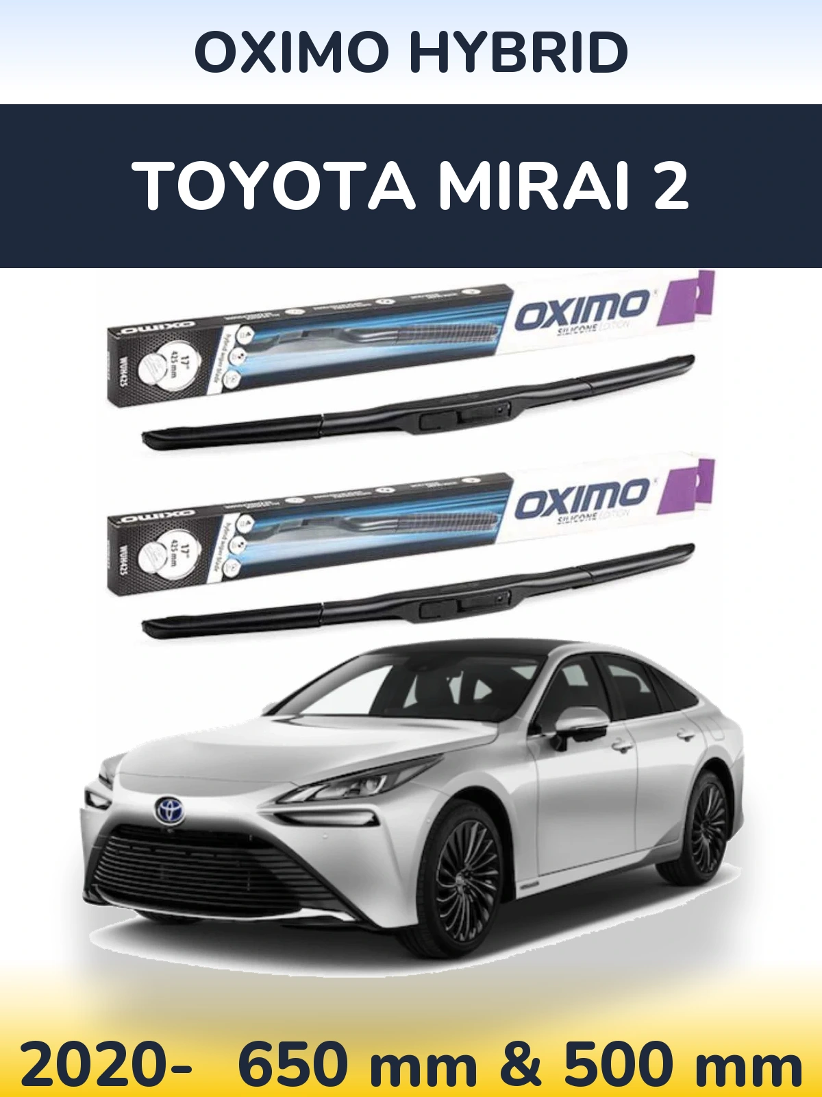 Torkarblad Oximo Hybrid för Toyota Mirai 2