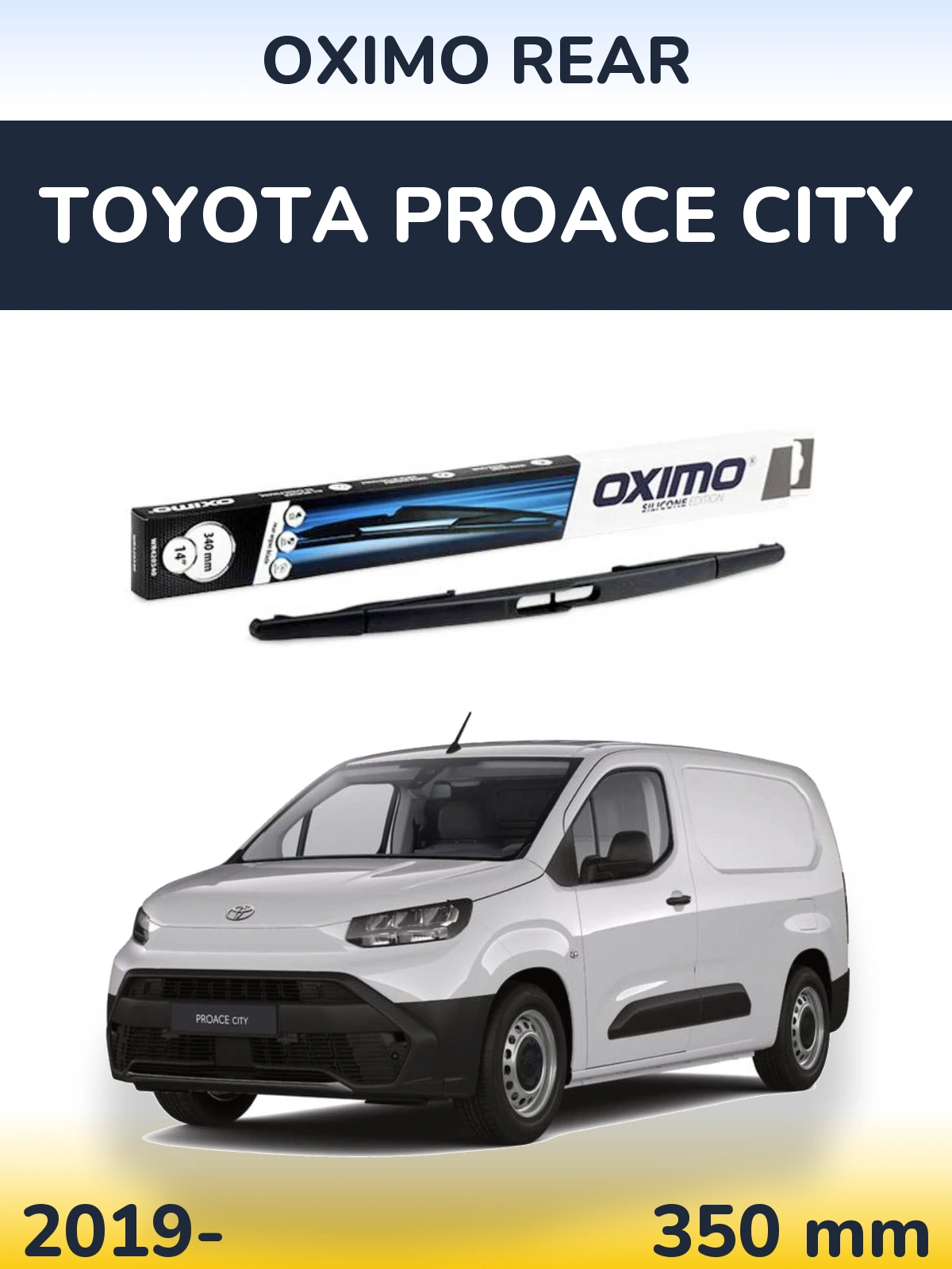Torkarblad Oximo Rear för Toyota ProAce City