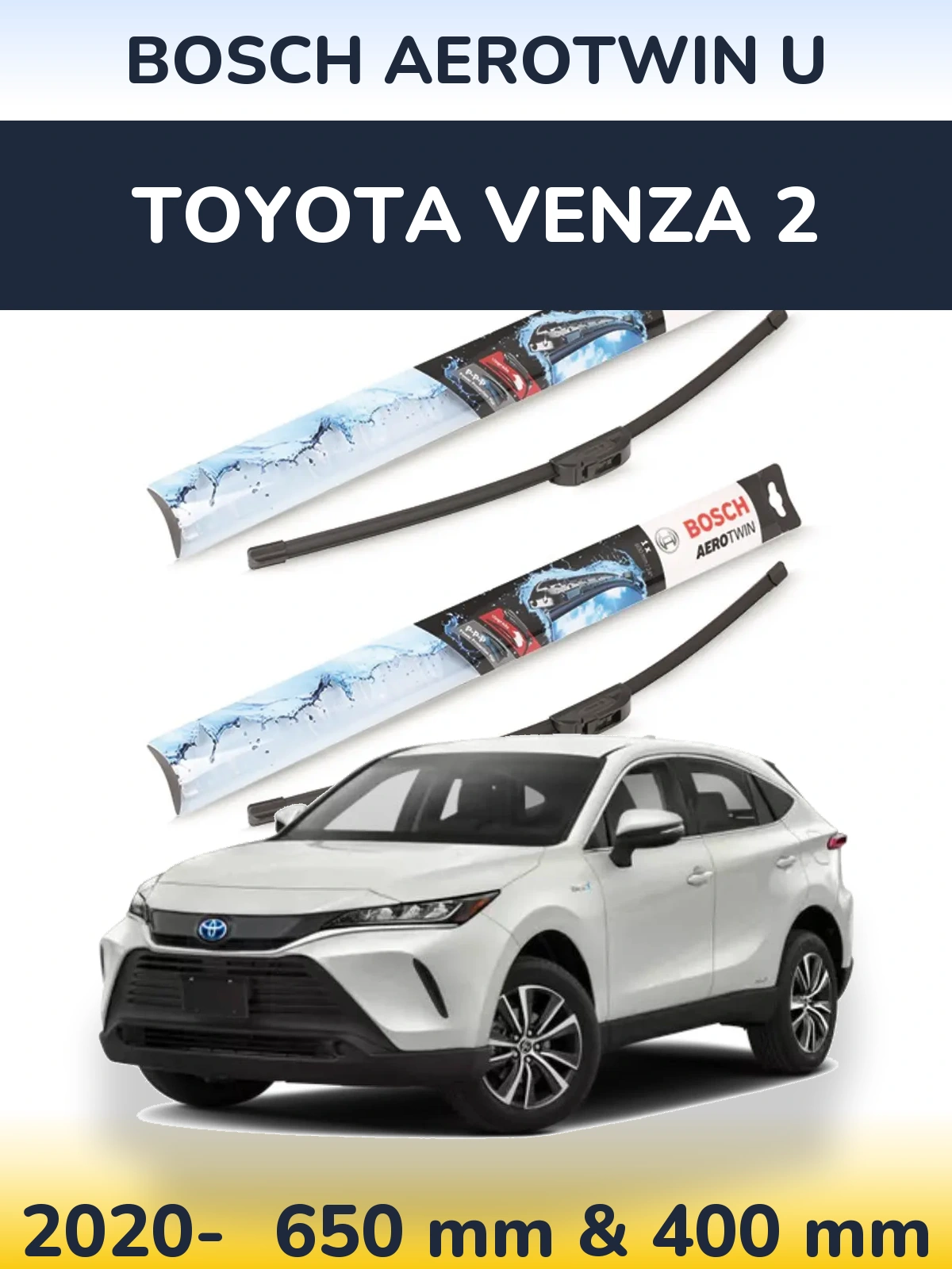 Torkarblad BOSCH AeroTwin U för Toyota Venza 2