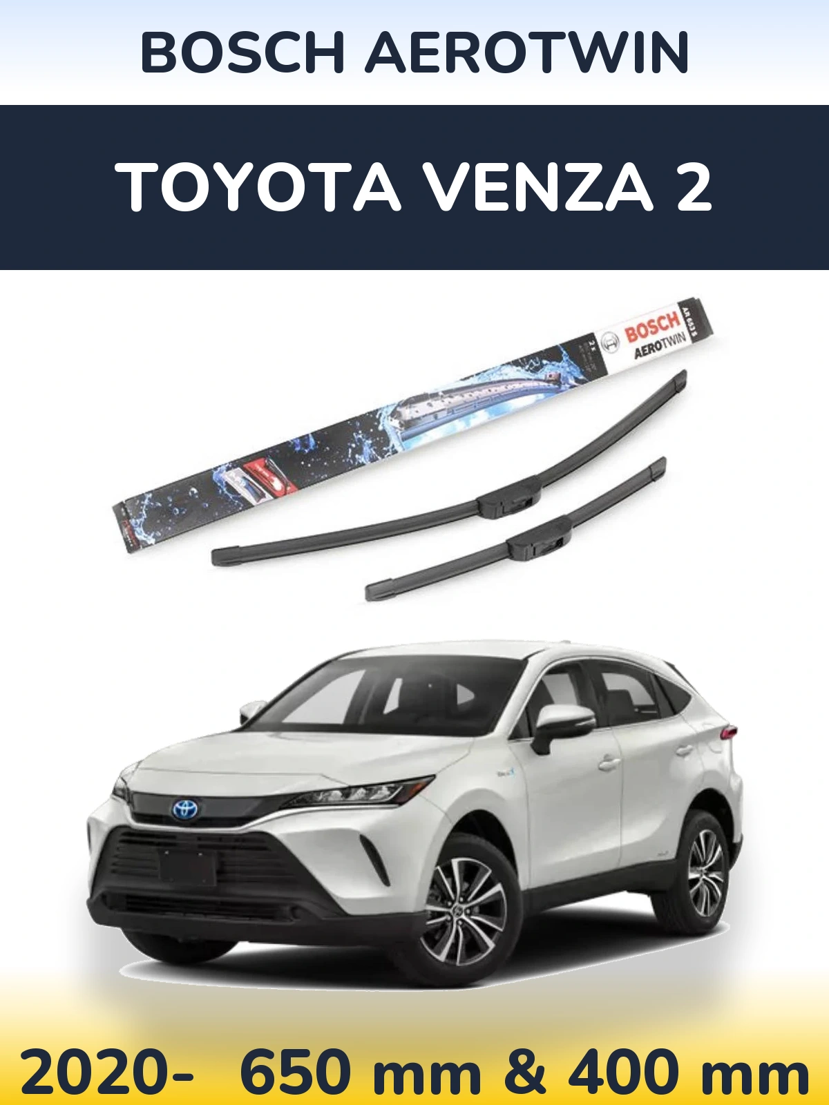 Torkarblad BOSCH AeroTwin för Toyota Venza 2