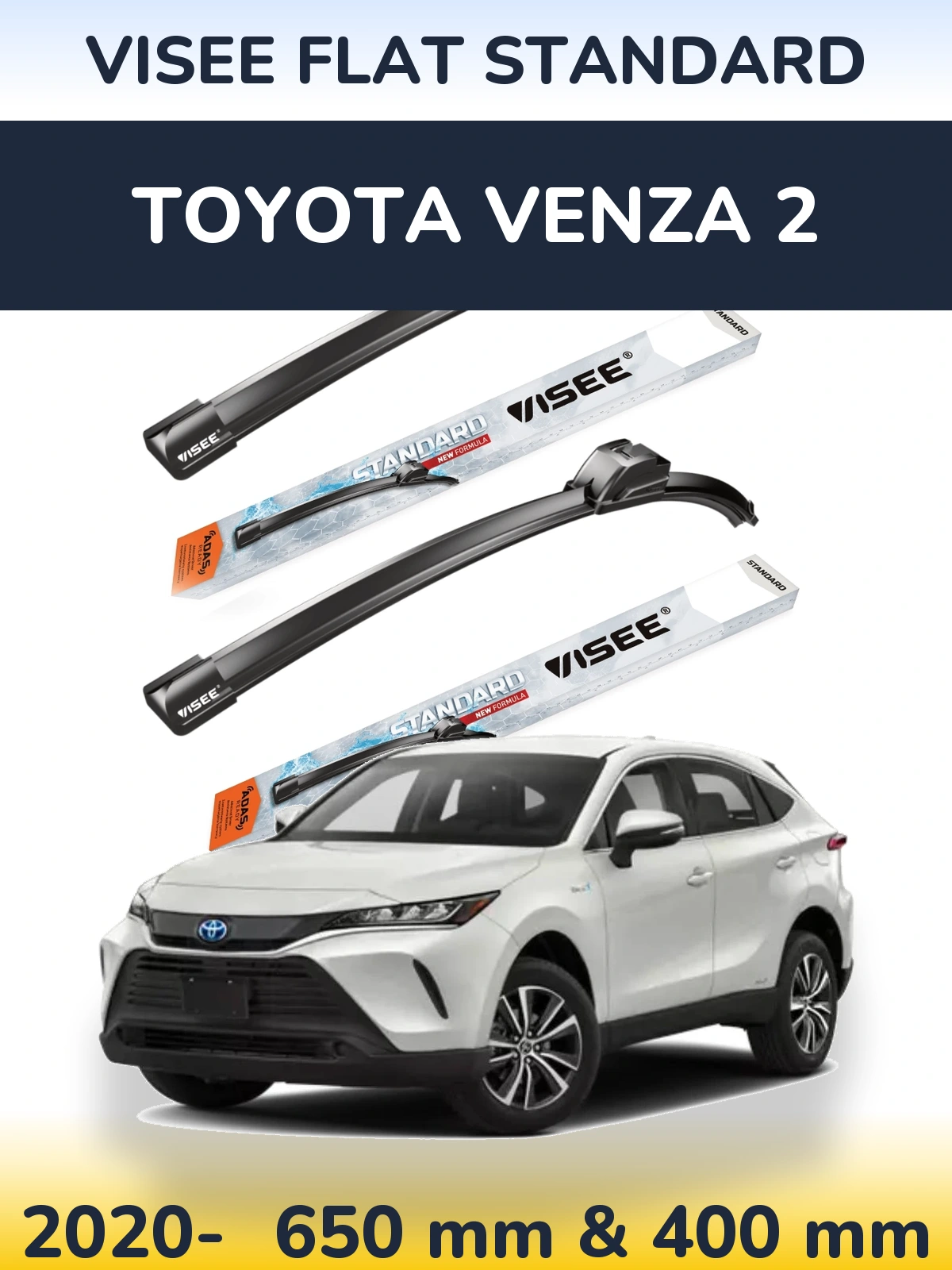 Torkarblad VISEE FLAT STANDARD för Toyota Venza 2