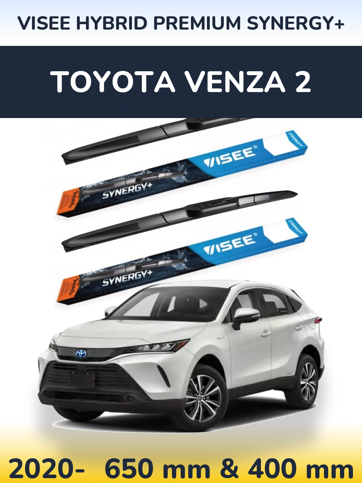 Torkarblad VISEE HYBRID PREMIUM SYNERGY+ för Toyota Venza 2