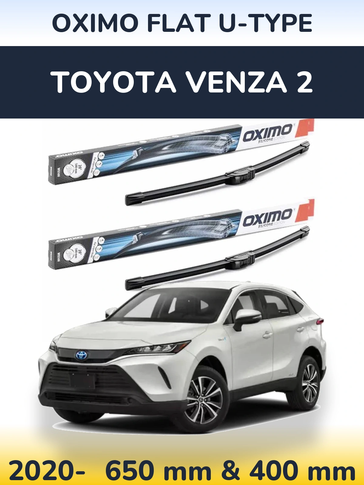 Torkarblad Oximo Flat U-type för Toyota Venza 2