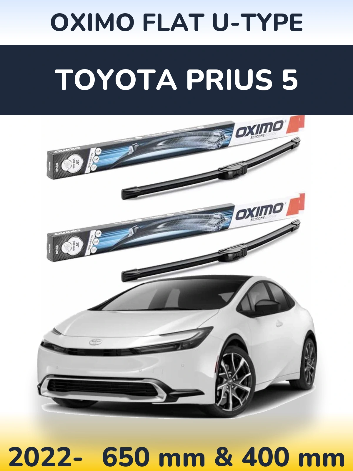 Torkarblad Oximo Flat U-type för Toyota Prius 5
