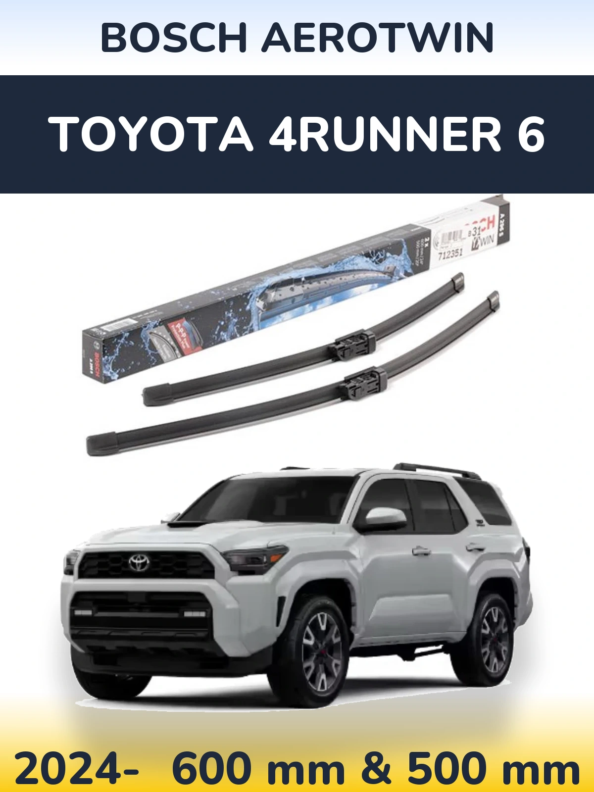 Torkarblad BOSCH AeroTwin för Toyota 4Runner 6
