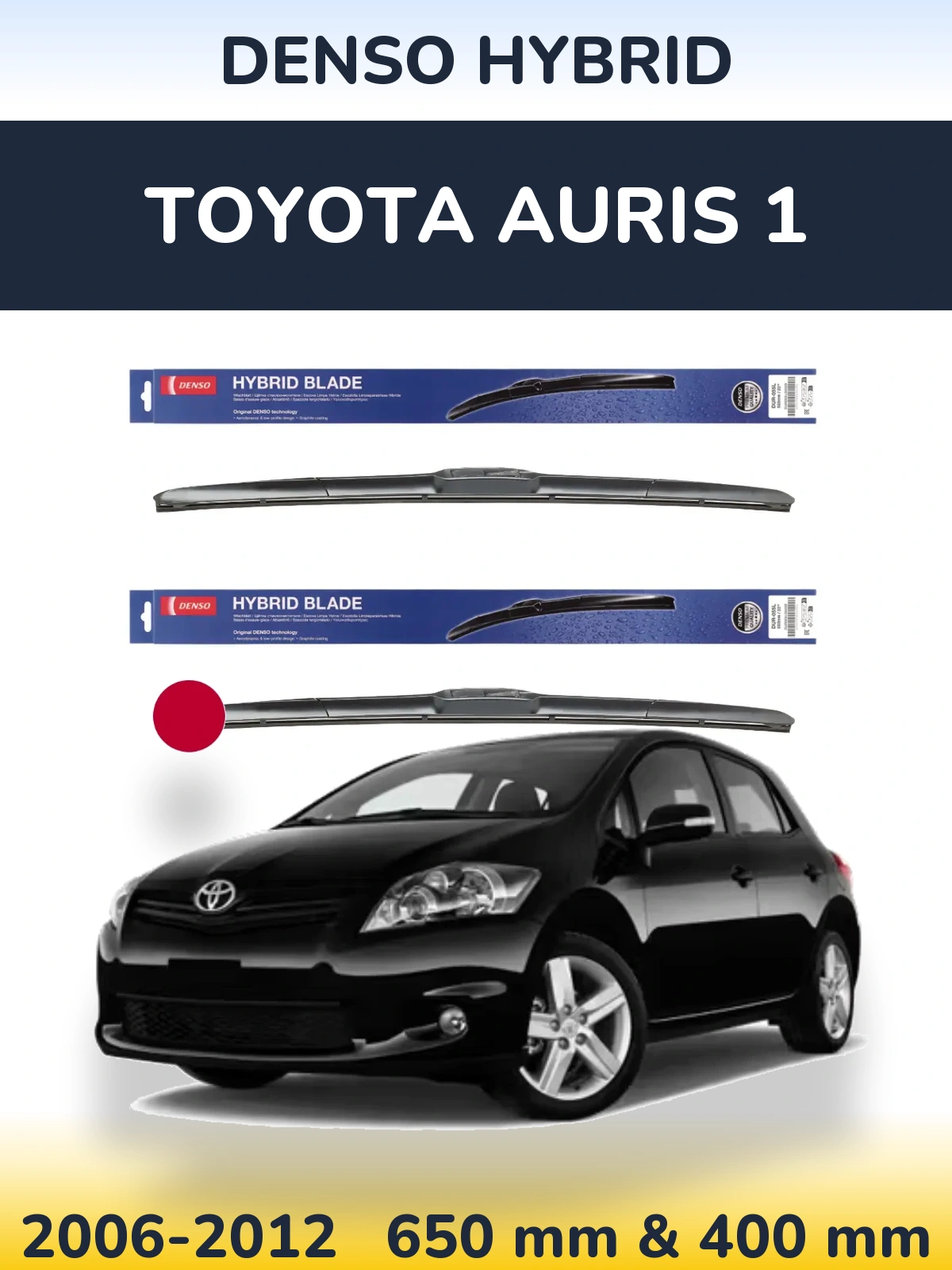 Torkarblad Denso Hybrid för Toyota Auris 1