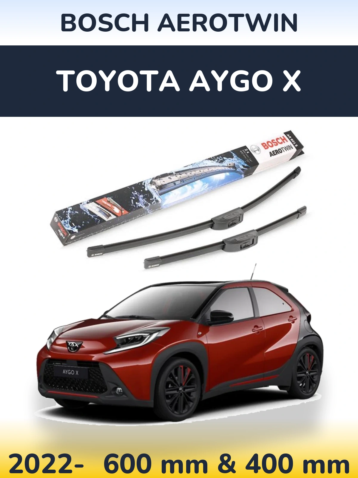 Torkarblad BOSCH AeroTwin för Toyota Aygo X