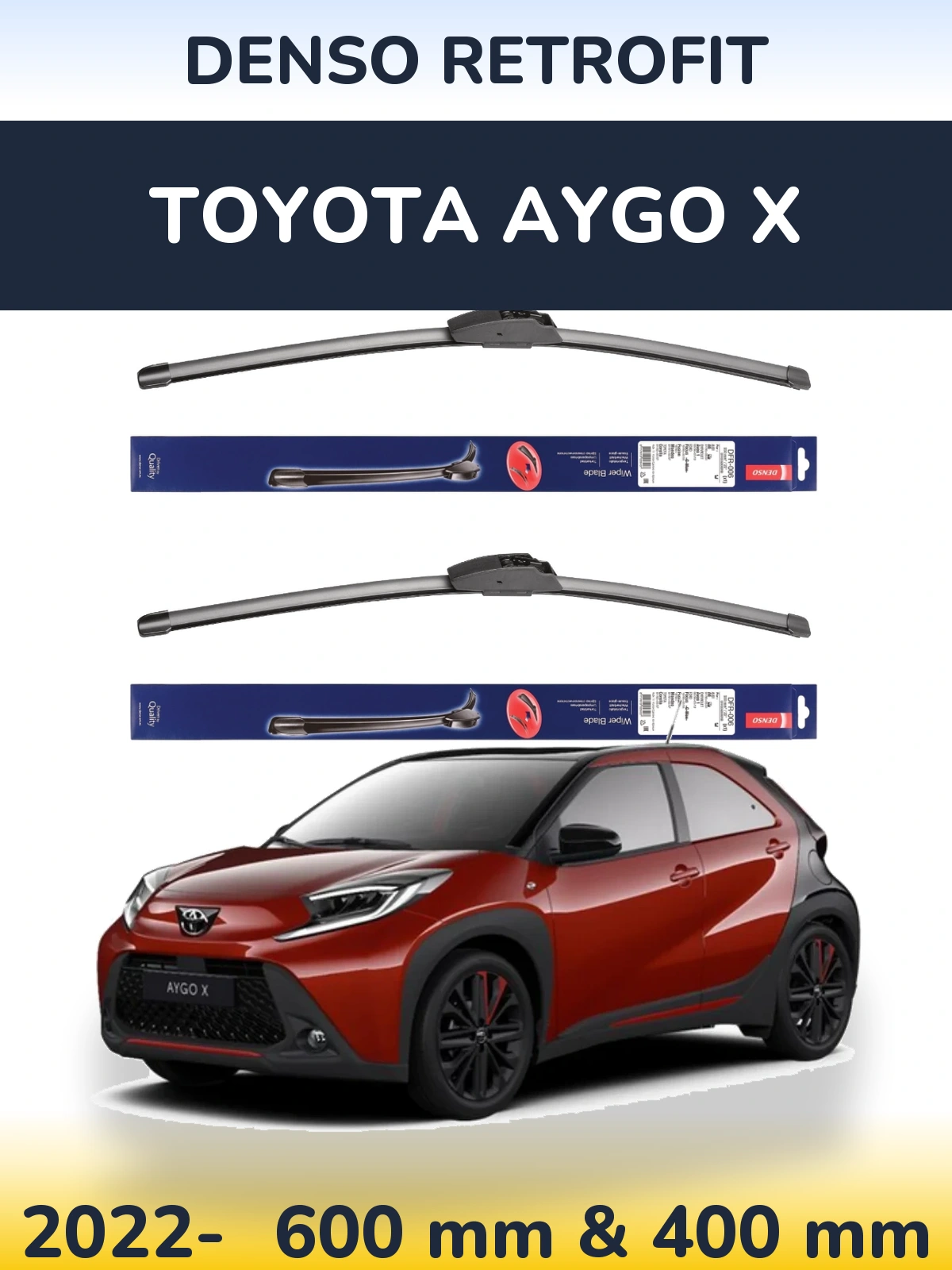 Torkarblad Denso Retrofit för Toyota Aygo X