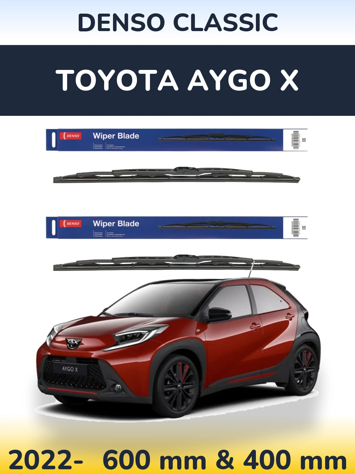 Torkarblad Denso Classic för Toyota Aygo X