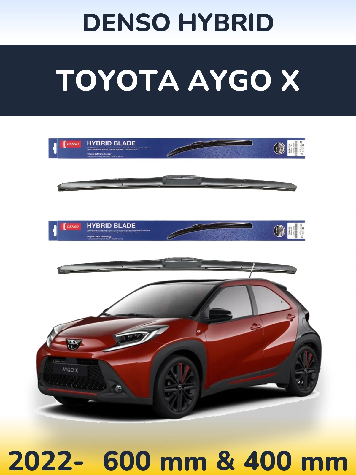 Torkarblad Denso Hybrid för Toyota Aygo X