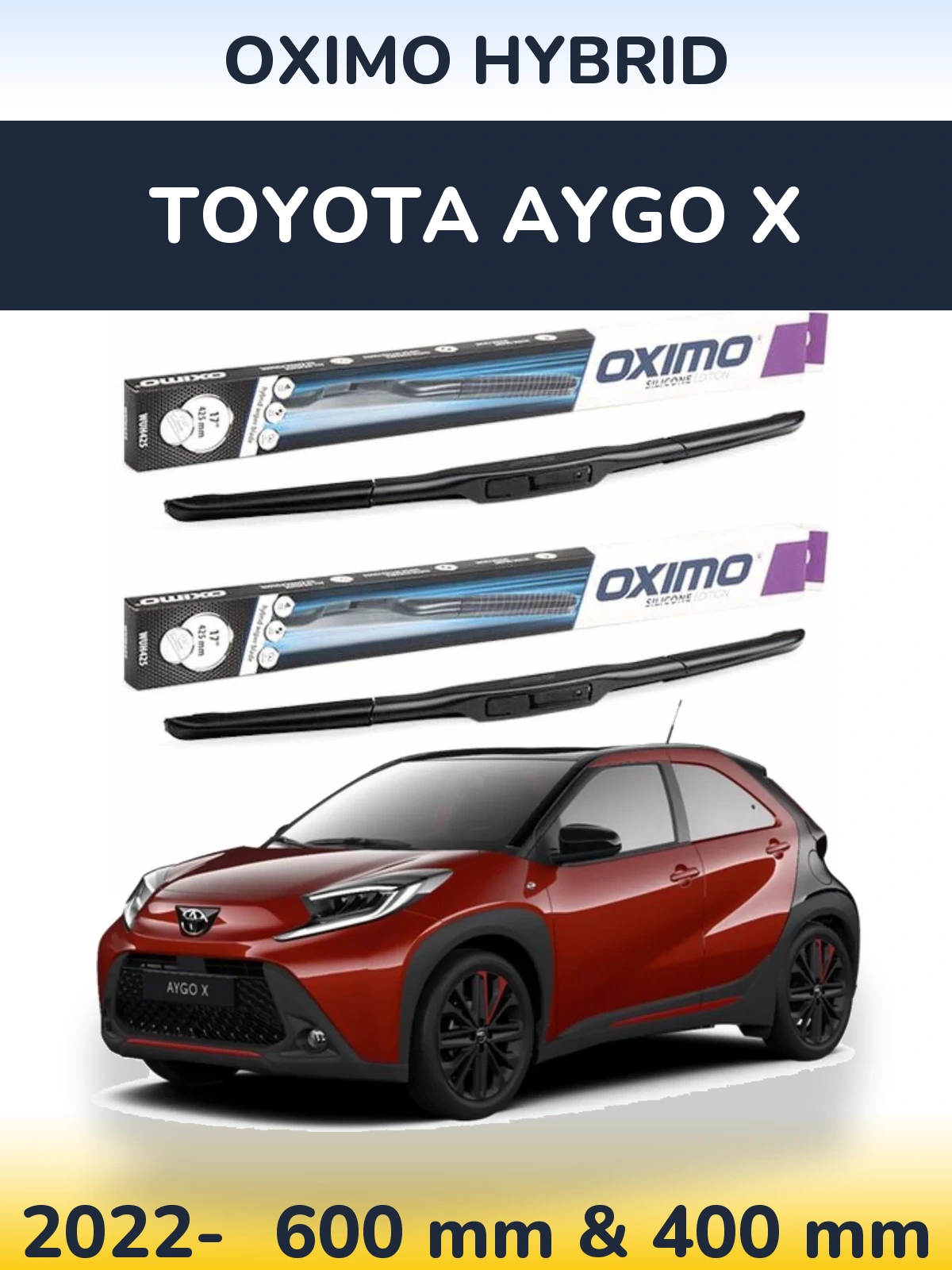 Torkarblad Oximo Hybrid för Toyota Aygo X