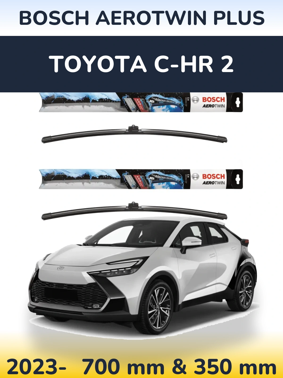 Torkarblad BOSCH AeroTwin Plus för Toyota C-HR 2