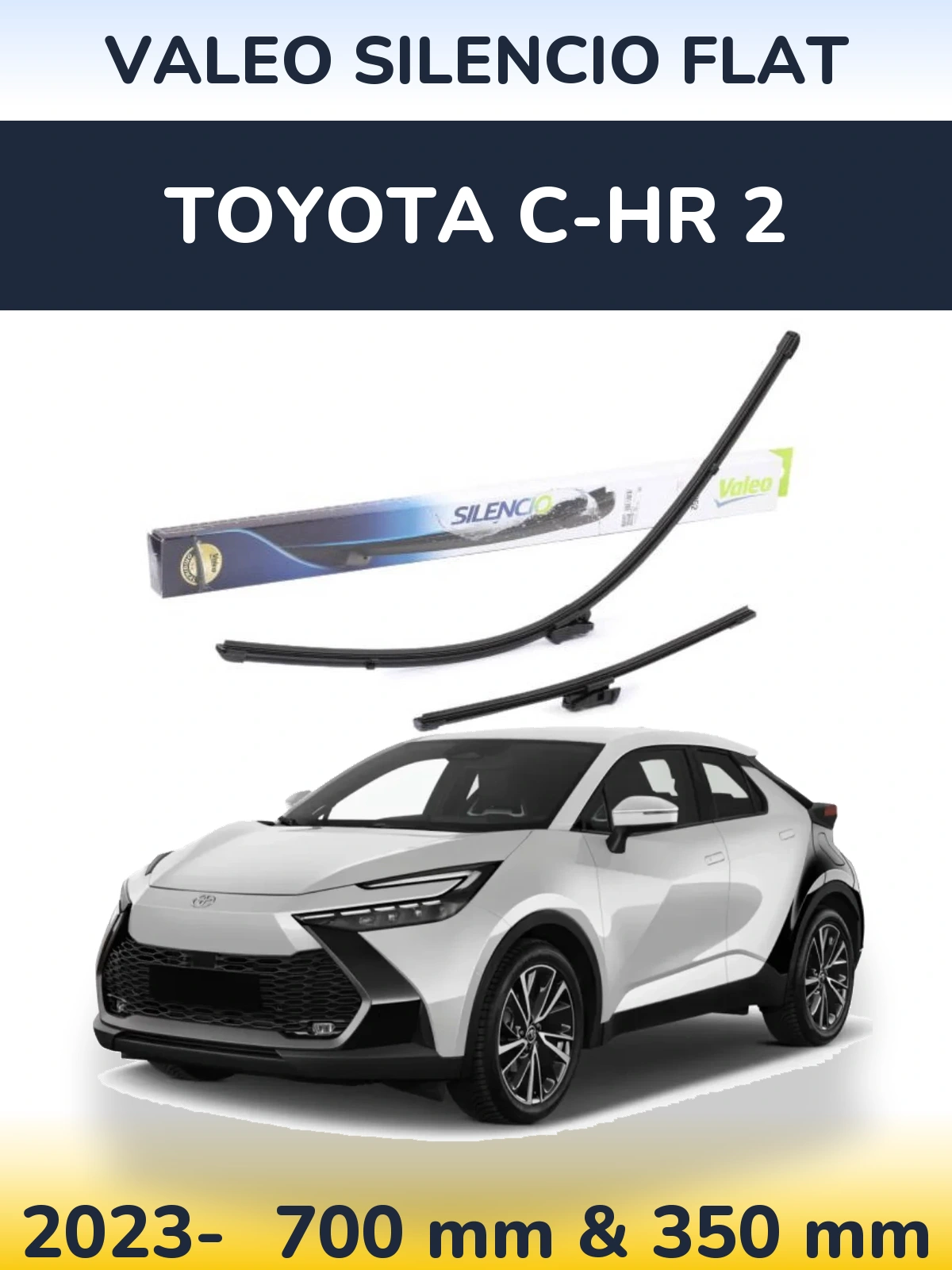 Torkarblad Valeo Silencio Flat för Toyota C-HR 2