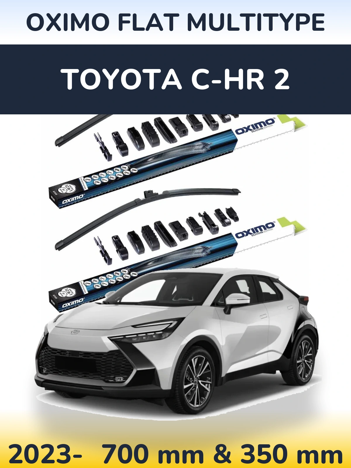 Torkarblad Oximo Flat MultiType för Toyota C-HR 2