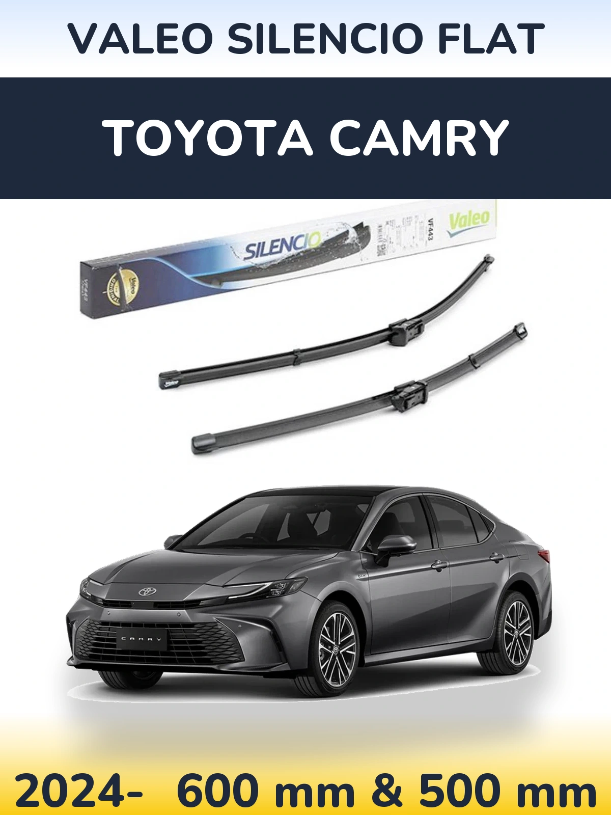 Torkarblad Valeo Silencio Flat för Toyota Camry