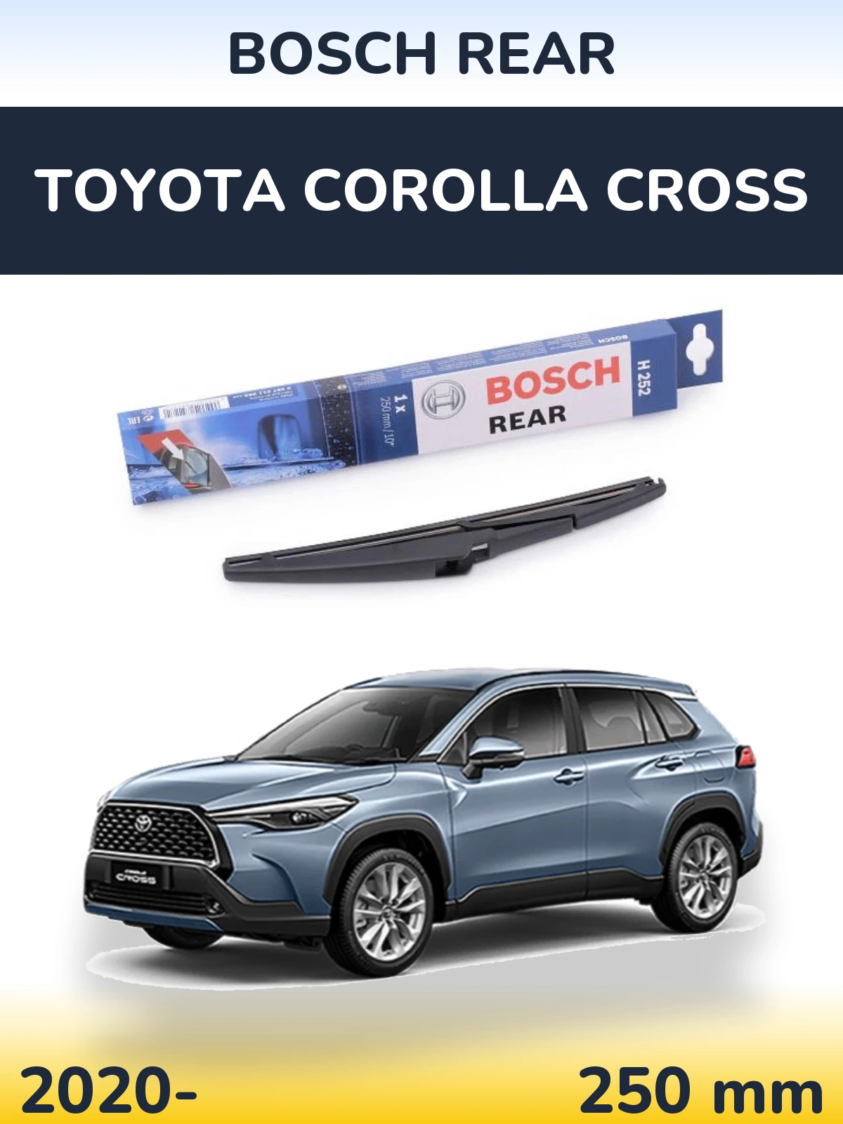 Torkarblad BOSCH Rear för Toyota Corolla Cross
