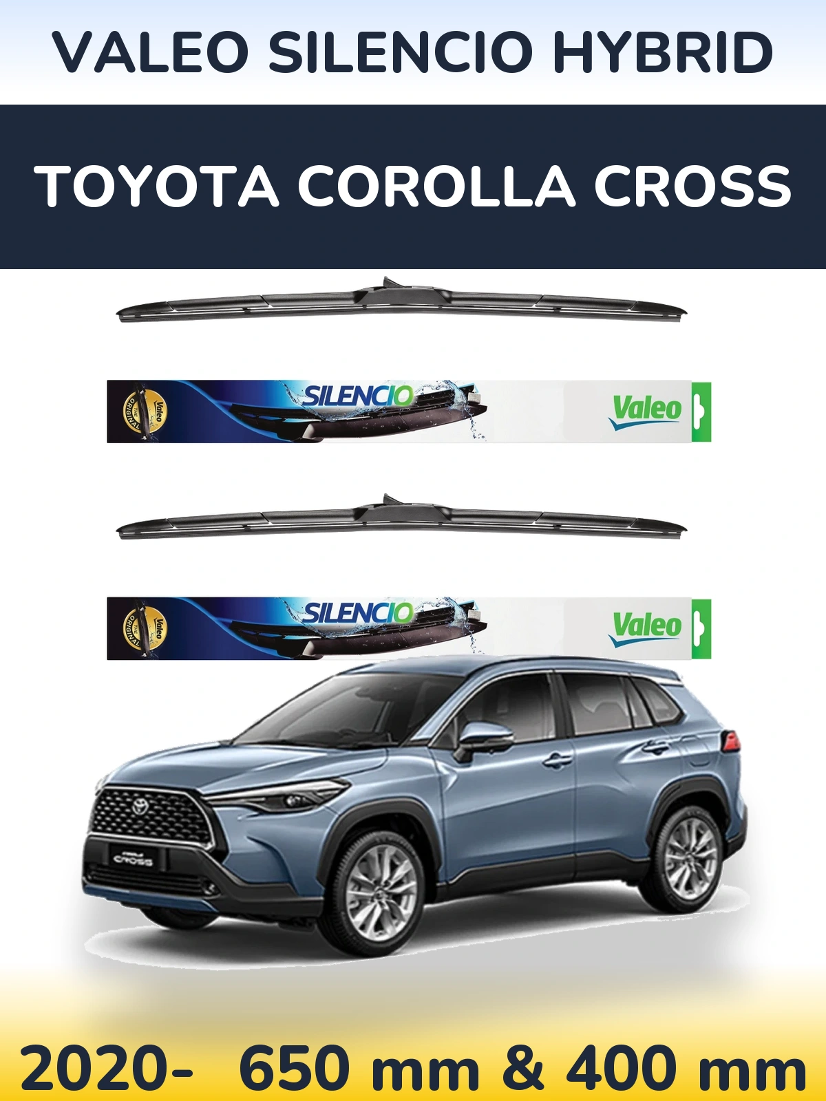 Torkarblad Valeo Silencio Hybrid för Toyota Corolla Cross