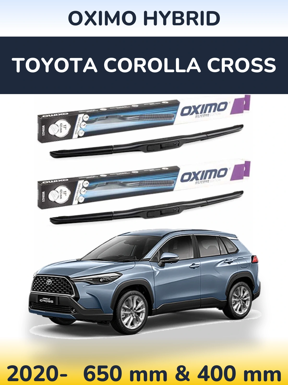 Torkarblad Oximo Hybrid för Toyota Corolla Cross