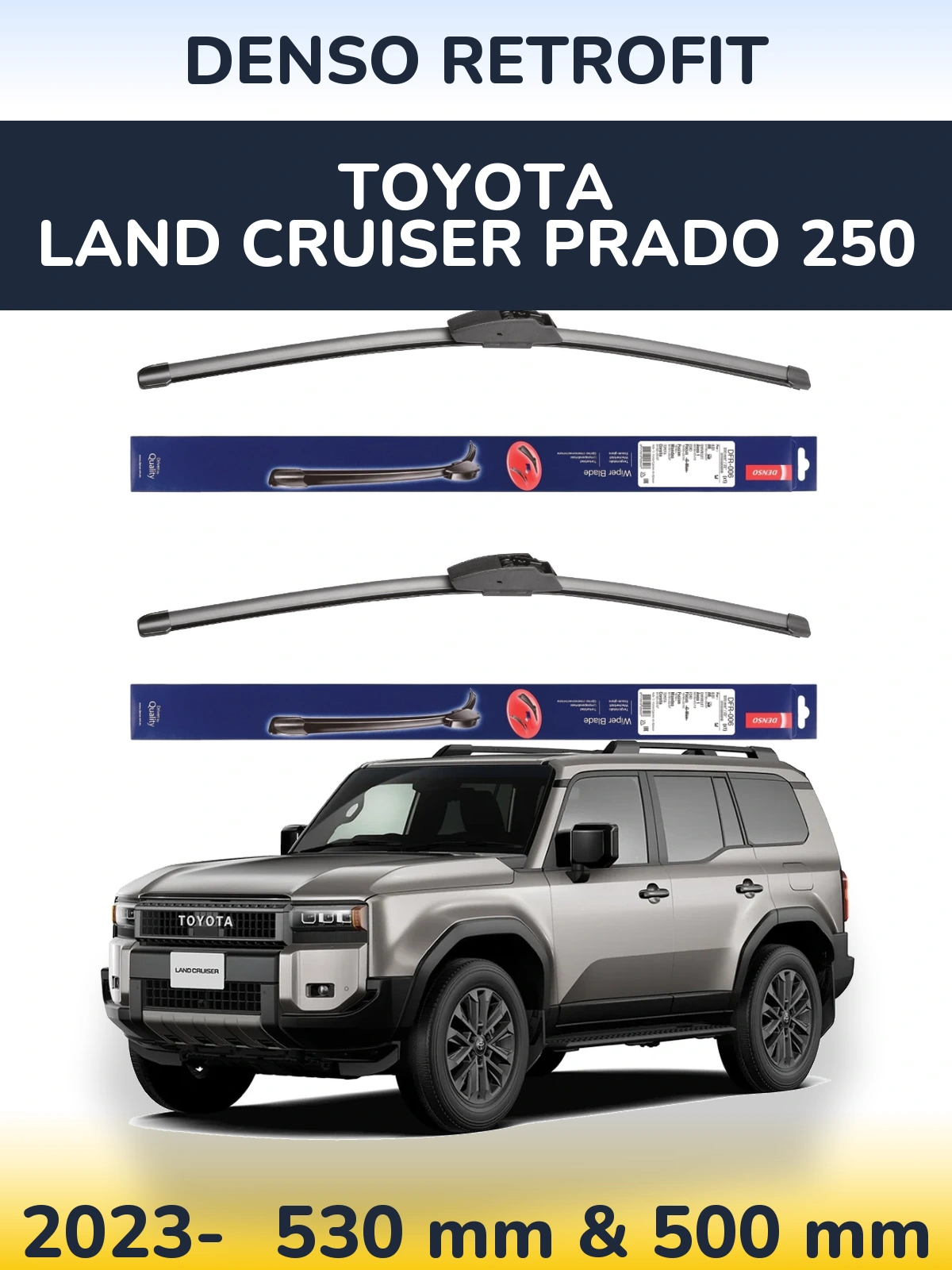 Torkarblad Denso Retrofit för Toyota Land Cruiser Prado 250