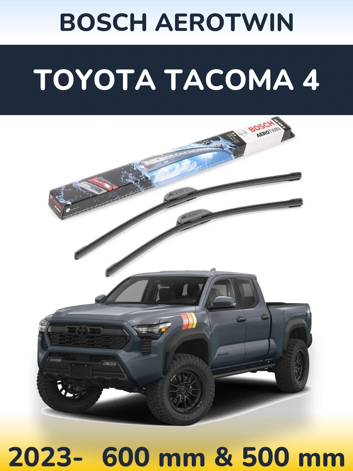 Torkarblad BOSCH AeroTwin för Toyota Tacoma 4