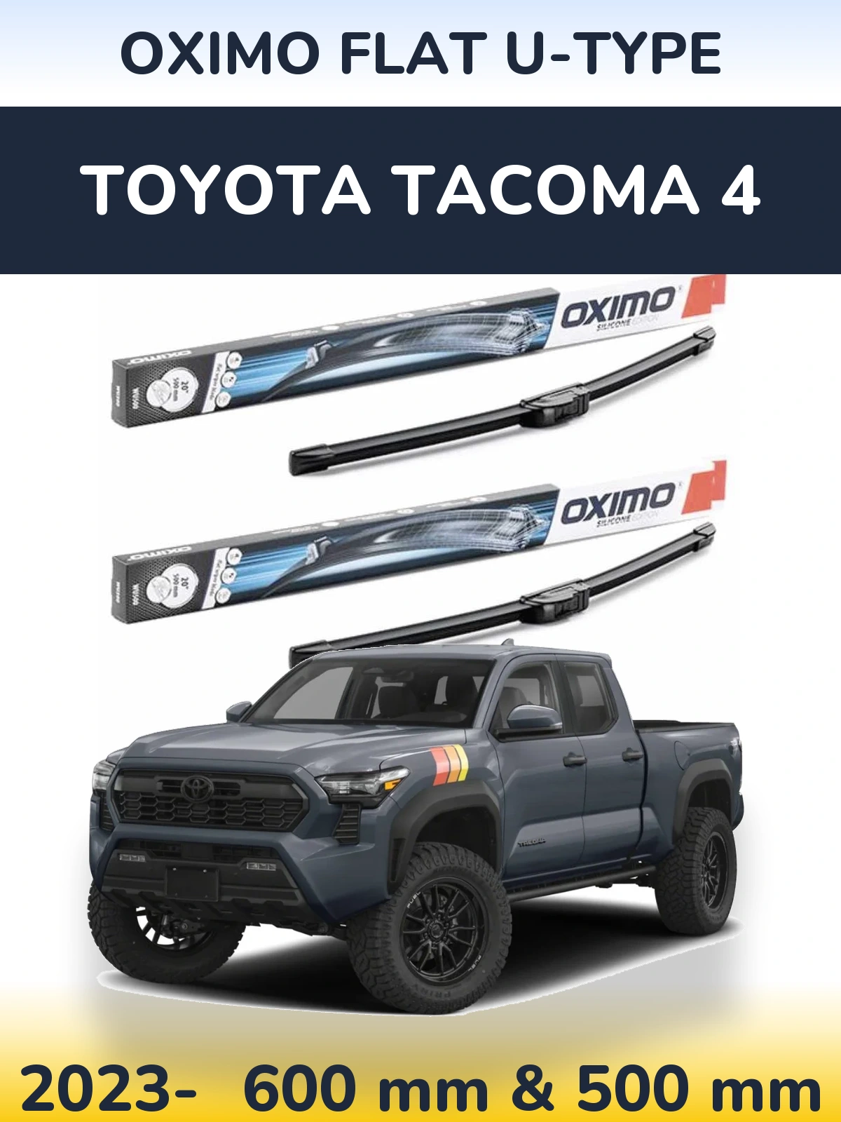 Torkarblad Oximo Flat U-type för Toyota Tacoma 4