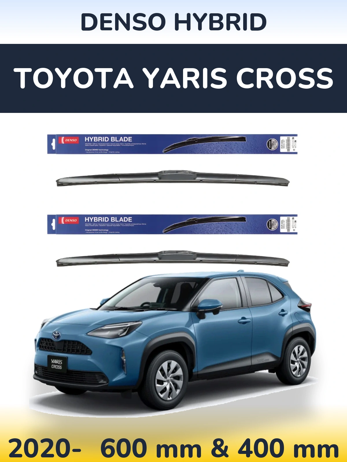 Torkarblad Denso Hybrid för Toyota Yaris Cross