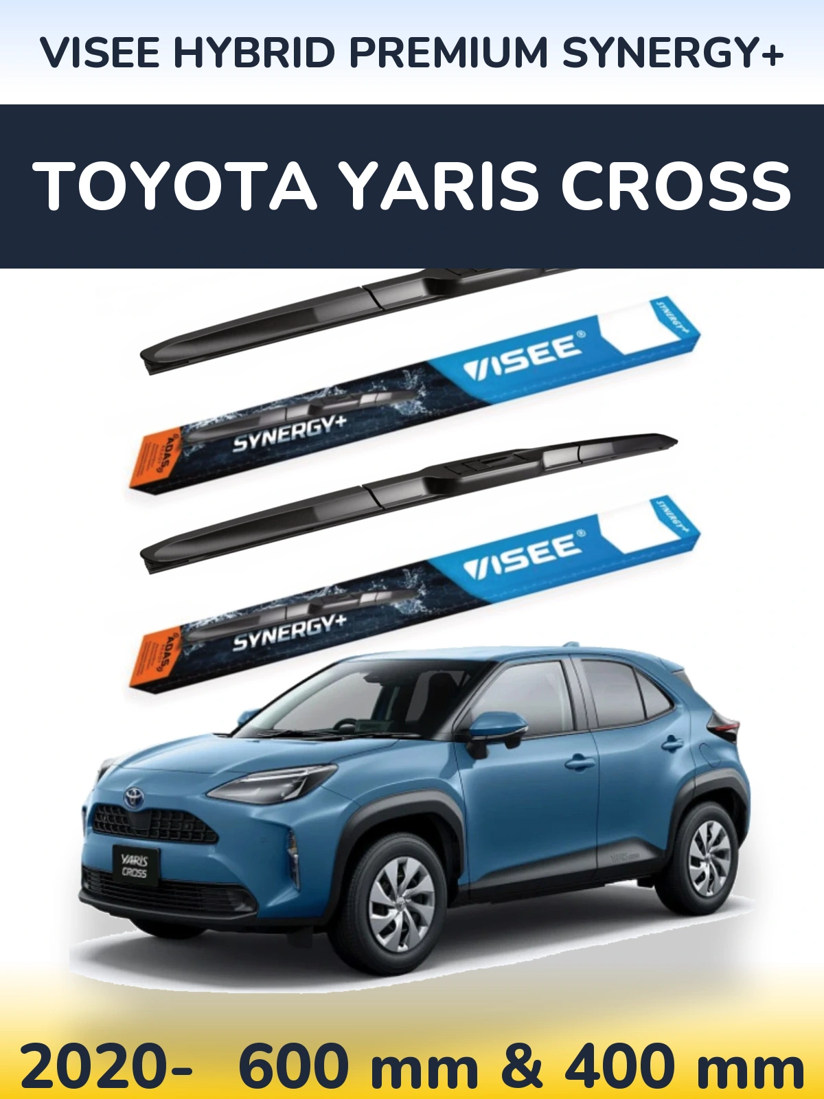 Torkarblad VISEE HYBRID PREMIUM SYNERGY+ för Toyota Yaris Cross
