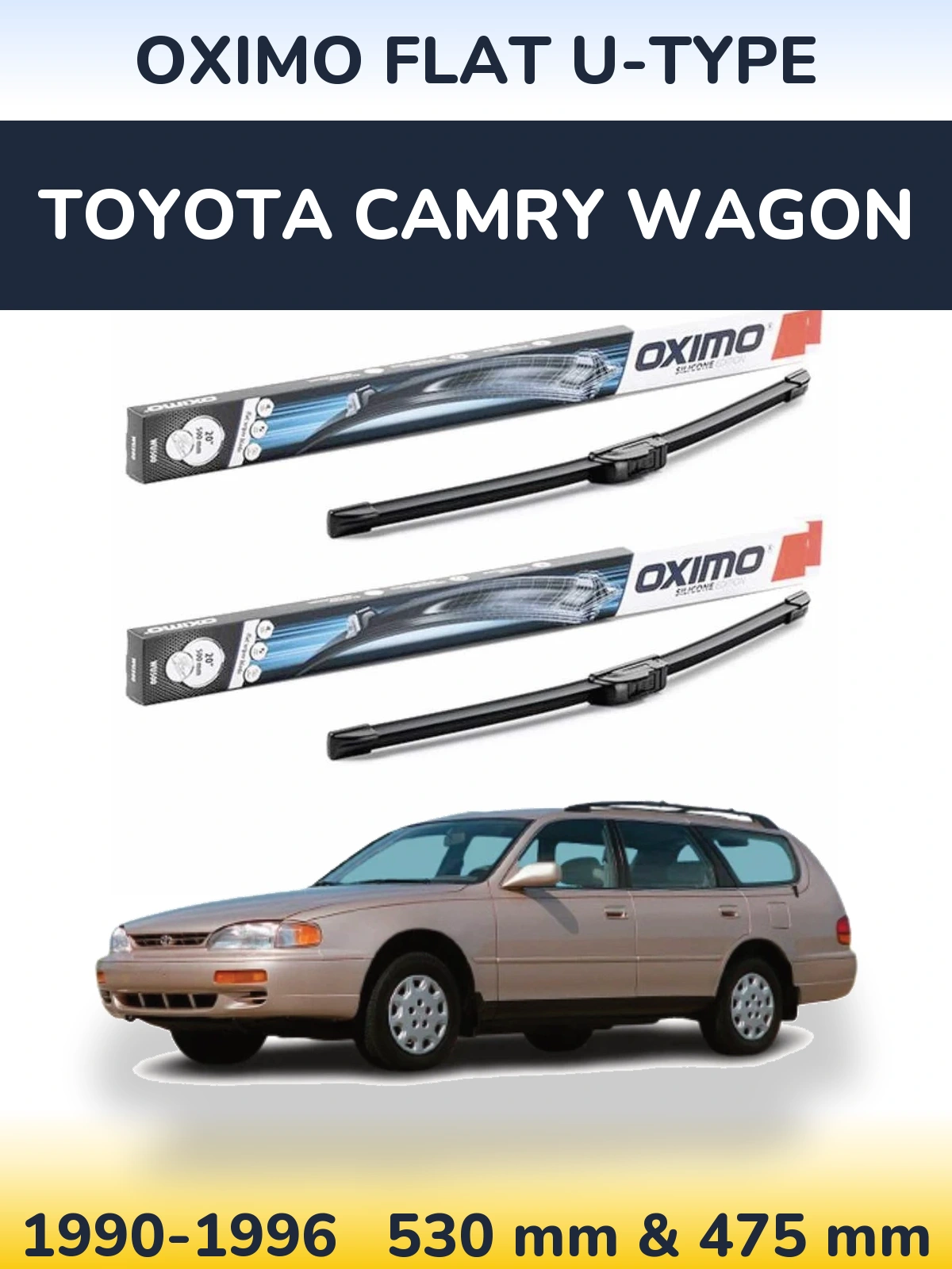 Torkarblad Oximo Flat U-type för Toyota Camry Wagon
