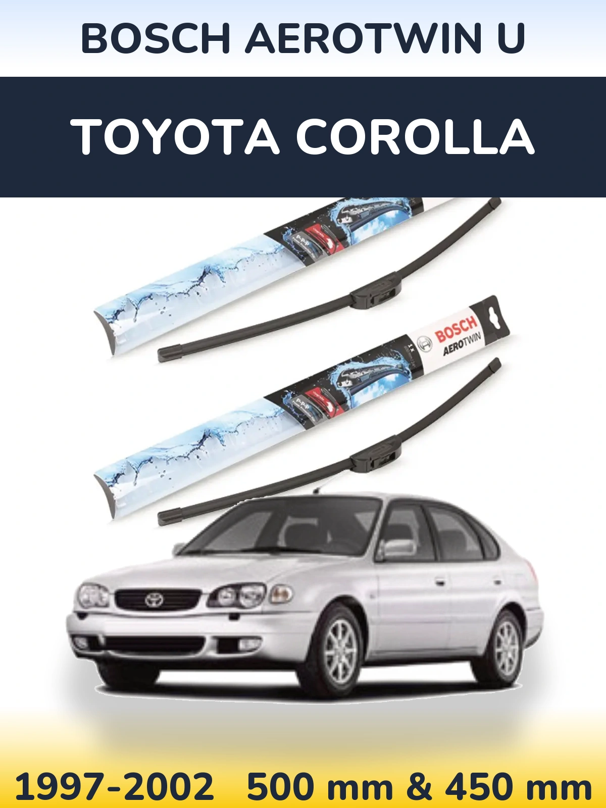 Torkarblad BOSCH AeroTwin U för Toyota Corolla
