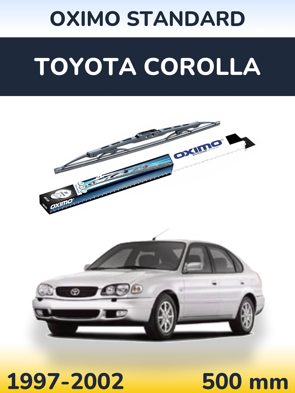 Задний дворник Oximo Standard 500 мм для Toyota Corolla 1997-2002