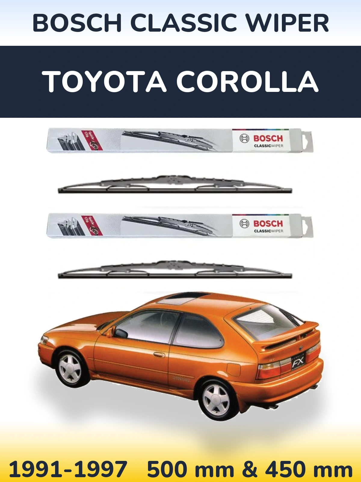 Torkarblad BOSCH Classic Wiper för Toyota Corolla