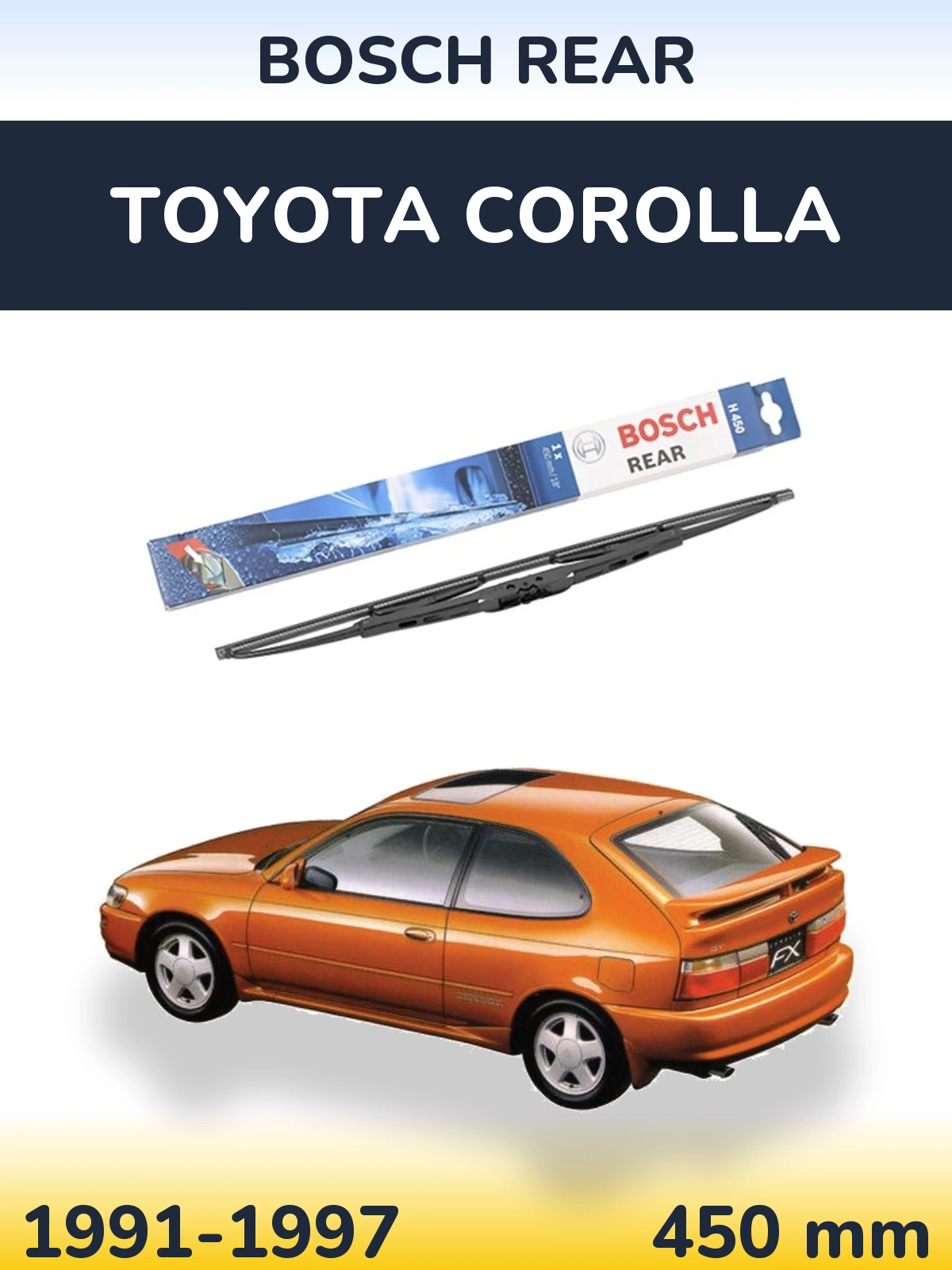 Torkarblad BOSCH Rear för Toyota Corolla