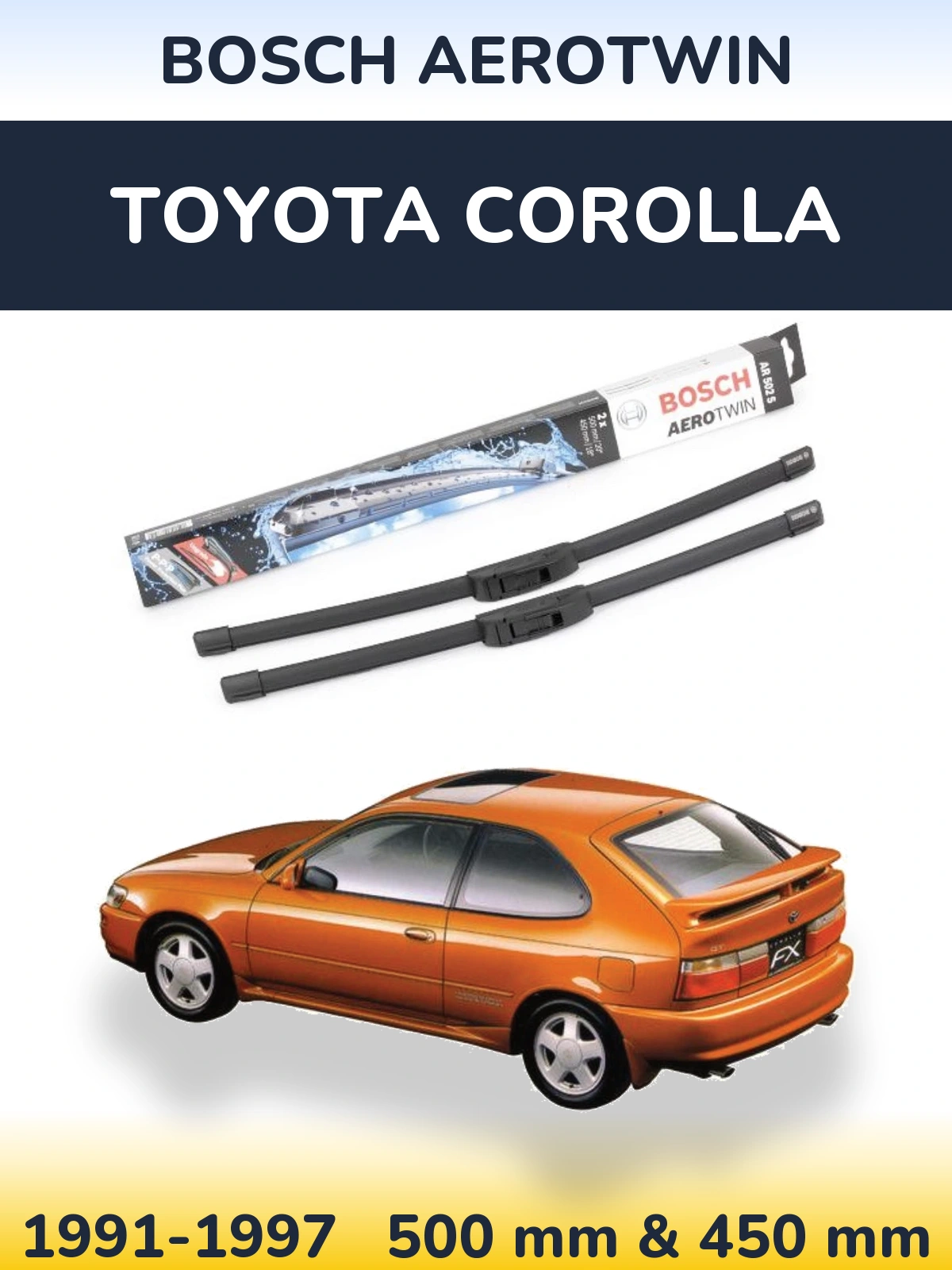 Torkarblad BOSCH AeroTwin för Toyota Corolla